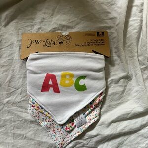3/$20 ABC Baby Bandana Bibs - 3 Pack